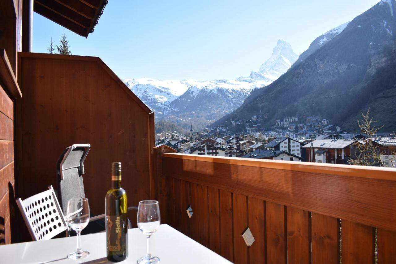 Wohnung In Zermatt Mit Postkarten Matterhornblick Eksteriør billede